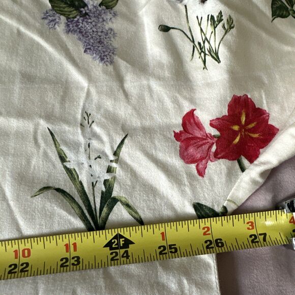 Tuckernuck Willow Floral 3/4 Sleeve Collared Crystal Button Popover Size Large. - Picture 8 of 11